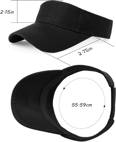 Vista 2 de 10 sombreros deportivos con visera ajustable para hombres y mujeres