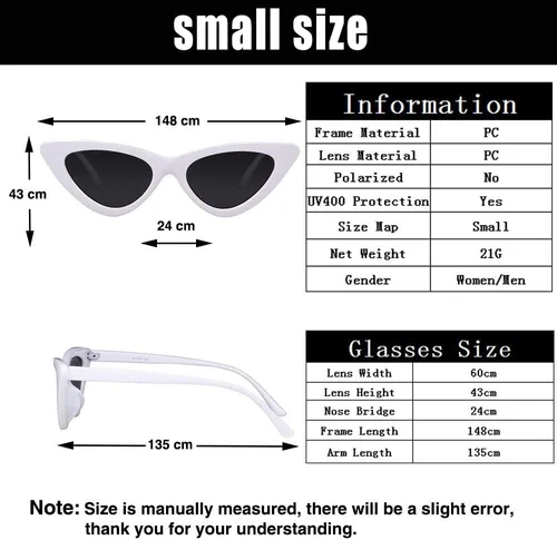 Vista 6 de Clout - Gafas de sol estilo vintage estilo retro con ojo de gato para mujer