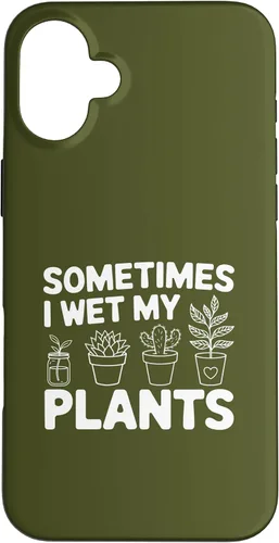 Vista 22 de iPhone 16 Funny Gardening Women Plant Parent Gift Wet My Plants Men Case