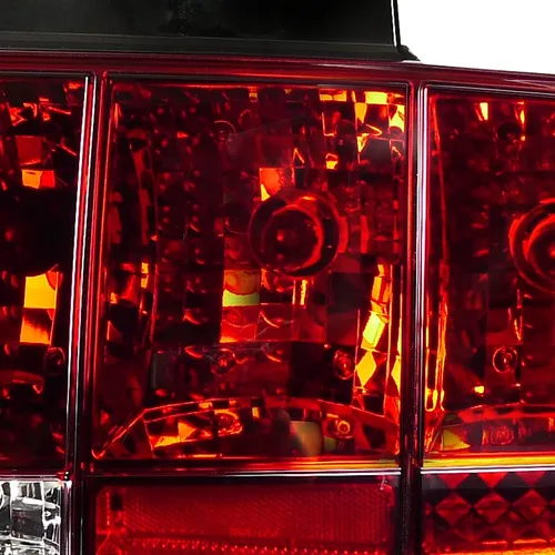 Vista 5 de SPEC-D TUNING Luces traseras secuenciales rojas compatibles con Ford Mustang 2005-2009, conjunto de par izquierdo + derecho rojo (Red Lens)