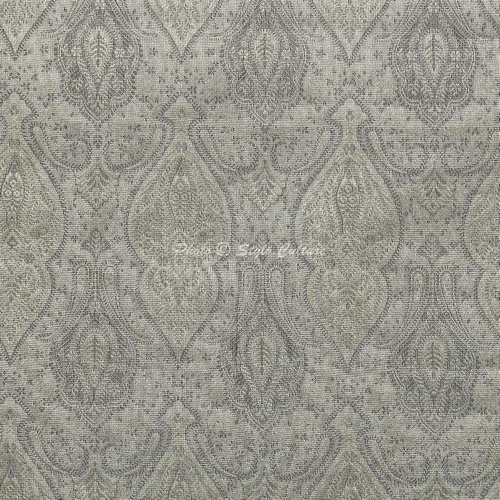 Vista 3 de Funda de almohada de brocado tubular indio, funda de almohada decorativa de damasco tradicional, funda de cojín decorativa de damasco, 1 unidad