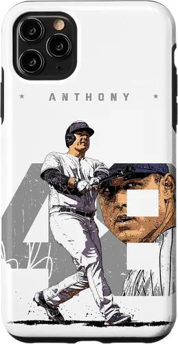 Vista 13 de iPhone 16 Anthony Rizzo Number Portrait Tony New York MLBPA Case
