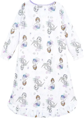 Vista 2 de Disney Camisón de Frozen para niñas, hermanas florales, talla 8, Floral