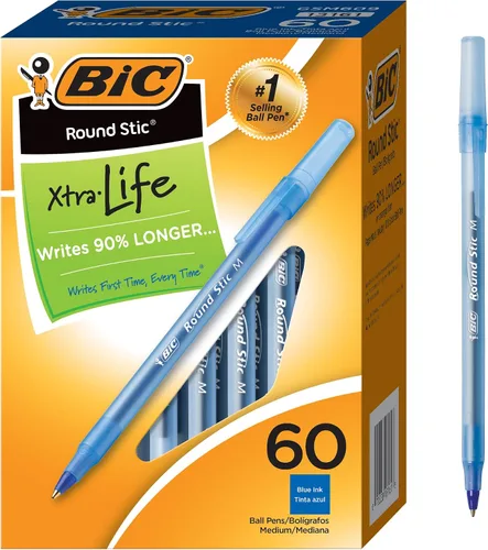 Vista 72 de BIC Bolígrafos redondos Stic, color azul, punta media, paquete de 10