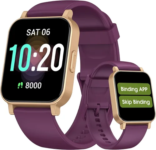 Vista 9 de TYKOIT Reloj inteligente, rastreador de fitness con pantalla táctil de 45 mm, monitor de frecuencia cardíaca, oxígeno en sangre, seguimiento