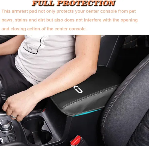 Vista 3 de Cubierta para Reposabrazos de Coche Impermeable Cubiertas de Almohadilla de Consola Central Resistente a Rayones Protección Completa Protector
