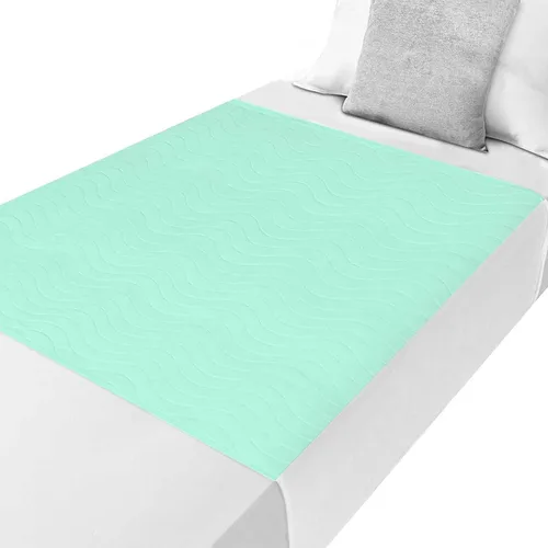 Vista 13 de Almohadillas de Cama Lavables Impermeables para Incontinencia de Adultos, Almohadillas de Humedad Reutilizables, Protector de Colchón, Almohadillas