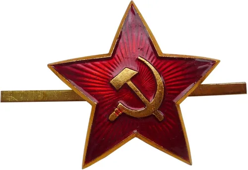 Vista 5 de Russian ushanka winter hat Gray, with Soviet Red Star insignia