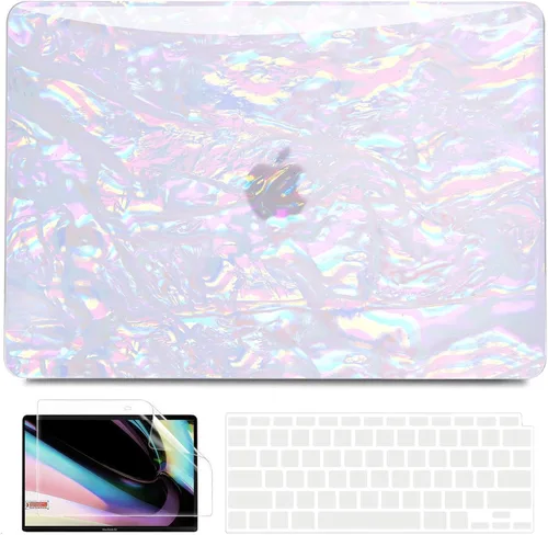 Vista 10 de B BELK Funda compatible con MacBook Air de 13 pulgadas M1 2022 2021 2020 2019 2018 A2337 A2179 A1932, carcasa rígida de plástico+cubierta