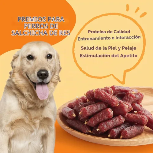 Vista 4 de Jungle Calling - Golosinas suaves de salchicha de res para perros pequeños y medianos, 10.6 onzas