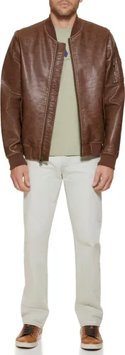 Vista 6 de Chaqueta universitaria bomber de piel sintética Levi's para hombre