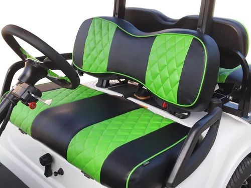 Vista 16 de Huskey Parts Company EZGO - Funda de asiento delantero naranja con costuras de diamante Medalist TXT 94-13, carrito de golf, 2 unidades naranja