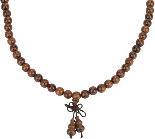 Vista 63 de Mala Beads Pulsera 108 0.315 in Meditación Sándalo Elástico..