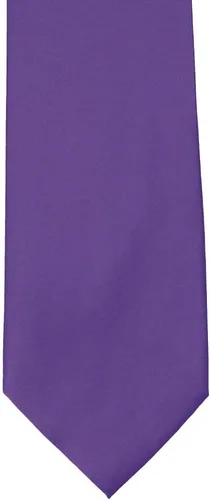 Vista 334 de tiemart Corbata de color sólido para hombre Longitud estándar