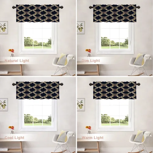 Vista 389 de Shrahala Orange Autumn Autumn Blackout Curtain Tiers, Fall Kitchen Valance Light Blocking Tier Drapes with Rod Pocket, 2 Pack 26 X 24 in