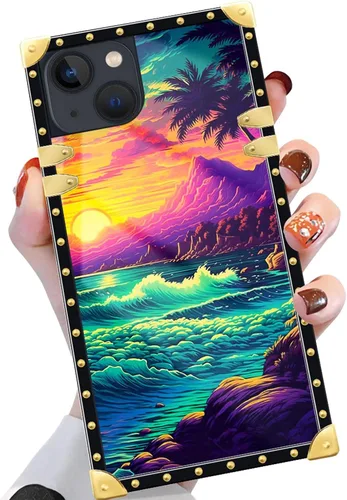 Vista 10 de Funda compatible con iPhone X/Xs, TPU suave de lujo y parte trasera de policarbonato duro para niñas y mujeres, funda protectora a prueba de golpes