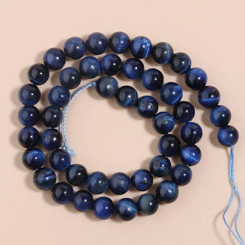 Vista 12 de Cuentas redondas sueltas de hematita negra natural de 0.236 pulgadas, poder curativo para hacer joyas, pulseras y collares