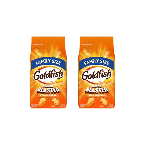 Vista 13 de Goldfish Galletas de queso cheddar, bolsa de 10 onzas