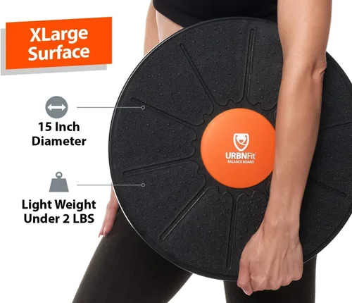 Vista 4 de URBNFit Tabla de equilibrio de escritorio de pie – Tabla de equilibrio para debajo del escritorio – Entrenador de equilibrio de ejercicios