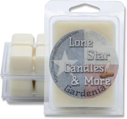 Vista 12 de Texas Bluebonnet, Lone Star Candles & More's Premium vertida a mano fuertemente perfumada, mezcla floral suave, 6 cubos de cera, Think Springtime in