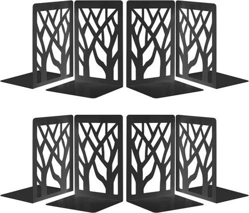 Vista 7 de MSDADA Sujetalibros, sujetalibros, extremos de libros para estantes, extremos de libros para libros pesados, sujetalibros, soporte para estantes