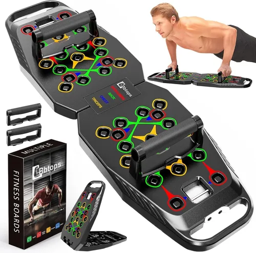 Vista 10 de BBTOPS Tabla Push Up, accesorios de fitness con bandas de resistencia