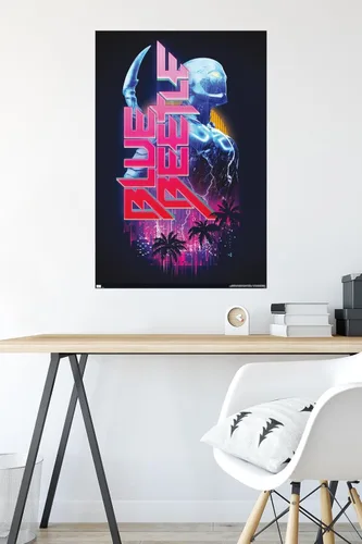 Vista 4 de Trends International Póster de pared de DC Comics Movie Blue Beetle Versión sin marco