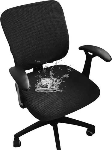 Vista 14 de Forcheer - Funda para asiento de silla de oficina 19x19 pulgadas, estirable impresa, funda pequeña ajustada para silla de escritorio de computadora