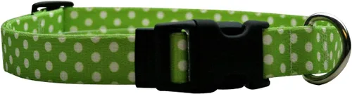 Vista 24 de Collar de diseño amarillo estándar para perro, pequeño, s, Marrón Lunares de Navidad