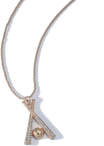 Vista 3 de tenghong2021 14k Basketball Pendant Necklace Stainless Steel Necklace Sports Hiphop Necklace Basketball Pendant Necklace I Love Basketball Necklace