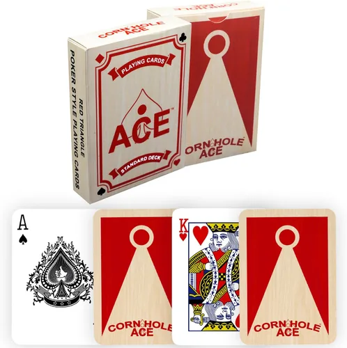 Vista 7 de CornholeAce ACE Cornhole, inspirado en el póquer, naipes estándar (ACE Red Zone)