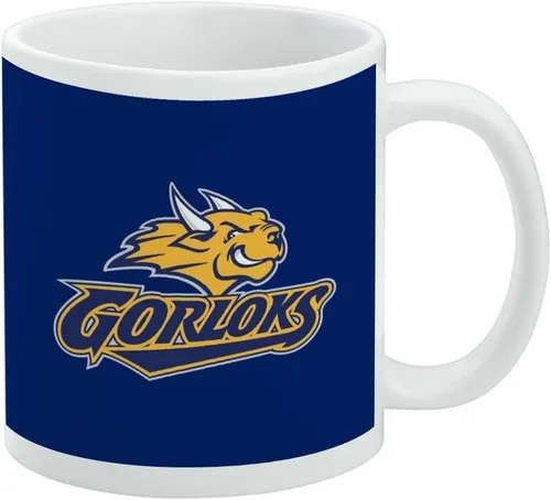 Vista 264 de Taza de cerámica con el logotipo principal de la Universidad Rider, taza de regalo novedosa para café, té y bebidas calientes, 11oz, blanca