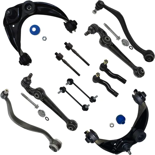 Vista 79 de Detroit Axle – 12 brazos de control superiores e inferiores delanteros con rótulas, barras de unión exteriores e interiores con topes, barras