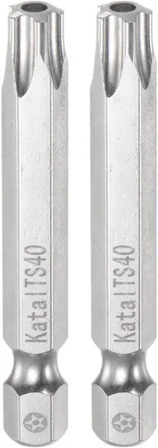 Vista 14 de HARFINGTON 5pcs TS6 Magnetic Security Star 5 Puntas Destornillador Punta 1/4" Hex Shank 2" Longitud