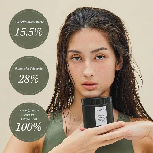 Vista 3 de LONGTAKE Mascarilla capilar Core Bonding - Control de enlaces y relleno interno de proteínas con péptidos, control del encrespamiento, cuidado