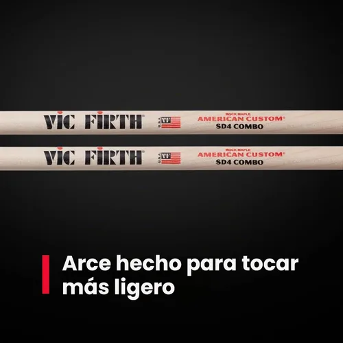 Vista 3 de Vic Firth Baquetas combinadas American Custom SD4
