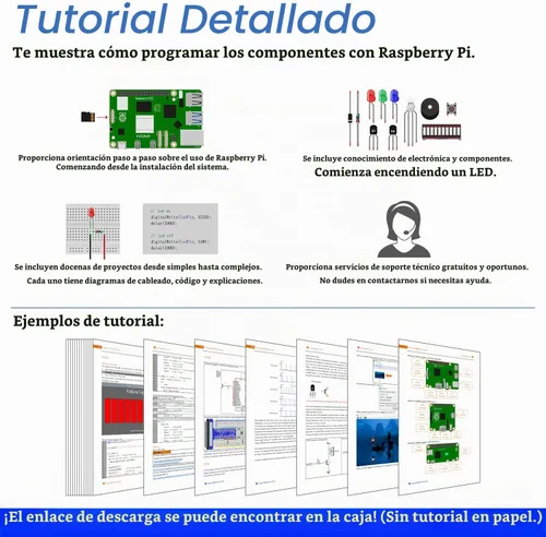 Vista 3 de Freenove Ultimate - Kit de inicio para Raspberry Pi 5 4 B 3 B+ 400 Zero 2 W, tutorial detallado de 962 páginas, código Python C Java Scratch