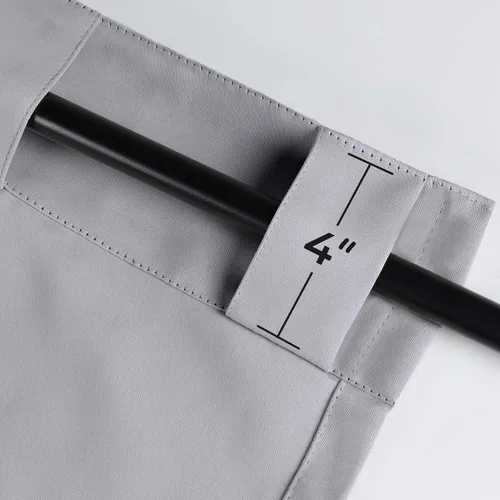 Vista 50 de BLUENILEMILLS Paneles de cortinas opacas para oscurecer la habitación con bolsillo para barra/pestañas traseras, cortinas perfectas para ventanas