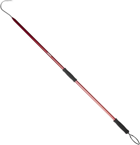 Vista 9 de GAFFER SPORTFISHING Aluminum Fish Gaff Hook Lightweight Fishing Pole with Sharp Stainless Steel Spear Hook Ergonomic Foam Grips, Secure Lanyard