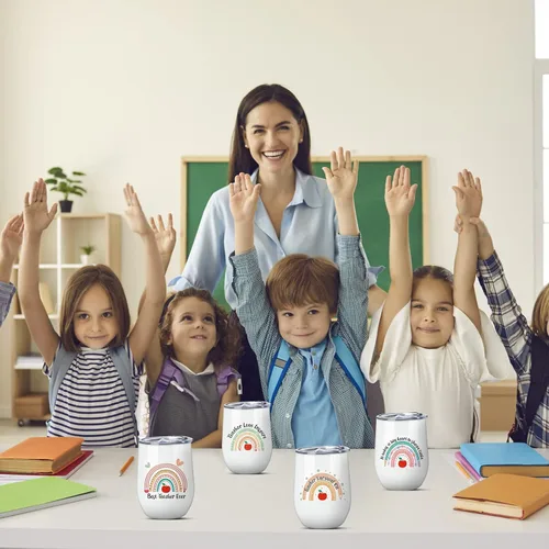 Vista 6 de Newtay 4 piezas de regalos para profesores para mujeres, taza para profesores, regalos de agradecimiento para estudiantes, regalos de cumpleaños