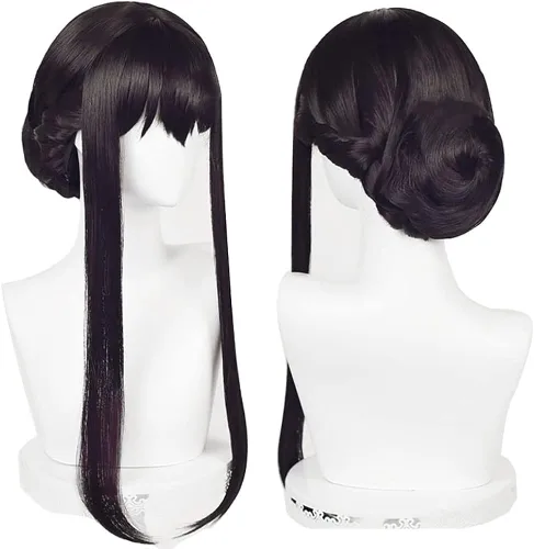 Vista 2 de Oikawa Yor Forger - Disfraz de cosplay Yor Forger, conjunto completo con peluca para mujer, fiesta de Halloween