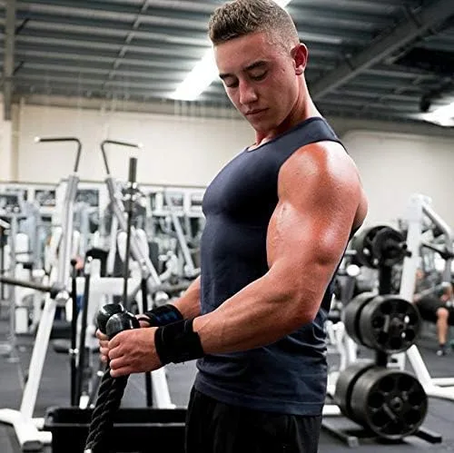 Vista 3 de COOFANDY Camisetas sin mangas para hombre, paquete de 3 camisetas sin mangas para entrenamiento, gimnasio, culturismo, fitness, paquete de 3