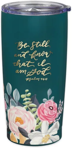 Vista 25 de Christian Art Gifts - Taza de viaje de acero inoxidable con aislamiento al vacío de doble pared de 18 oz, color negro mate, con tapa para hombres
