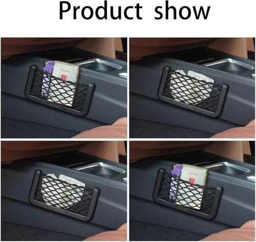 Vista 4 de for Citroen Ds Ds4 Ds4s Ds5 Ds6 Ds7 Ds5ls Ds3 Car Seat Side Back Storage Net Bag Phone Holder Pocket Organizer Stowing Tidying