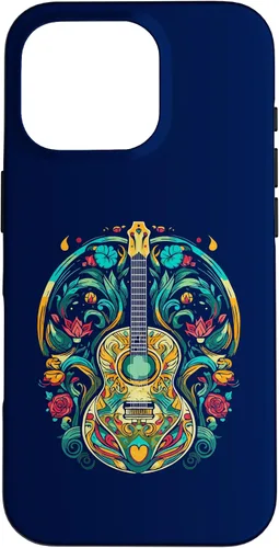 Vista 20 de Funda para iPhone 16 para guitarra abstracta, decoración artística, amante de la música