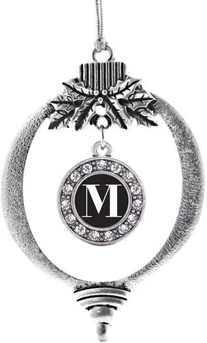 Vista 317 de Inspired Silver - Adorno de cromosoma 21 con dije de círculo de plata con joyas de circonita cúbica