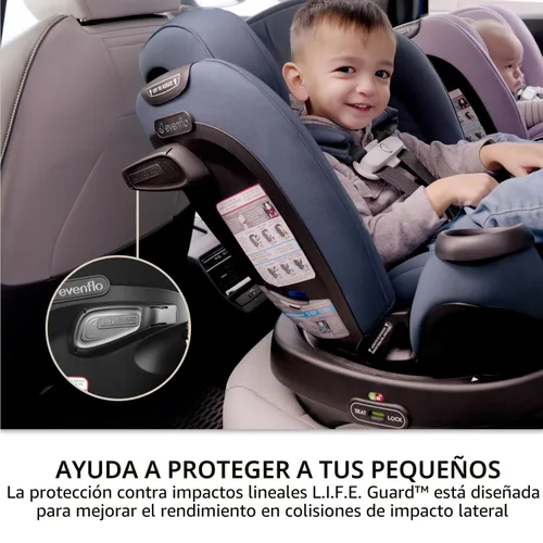 Vista 7 de Evenflo Asiento giratorio todo en uno Revolve360 Extender Travertine