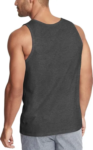 Vista 2 de Hat and Beyond Camiseta sin mangas para hombre, de rendimiento suave, para boxeo y gimnasio