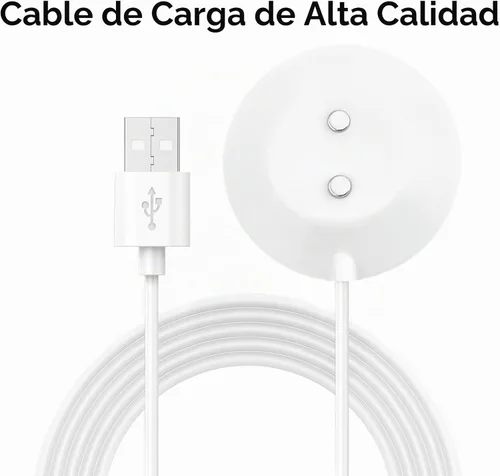 Vista 3 de FitTurn Paquete de 2 cargadores magnéticos para masajeadores de rosas, cable de carga USB, estación base de cable