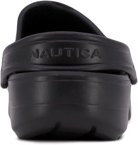 Vista 3 de Nautica Zuecos para hombre, sandalias deportivas deportivas, sin cordones con correa trasera ajustable, (zapatos de aguapantuflas peludas) River Edge